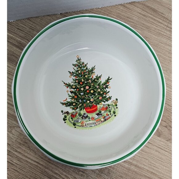 Pfaltzgraff Christmas Heritage Bowls Set of 6 Christmas Trees - Picture 1 of 5